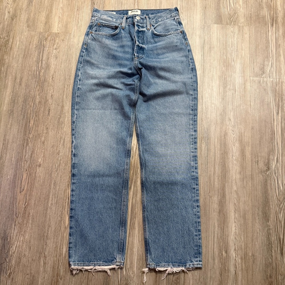 Agolde Womens 25 90's Light Wash Jeans